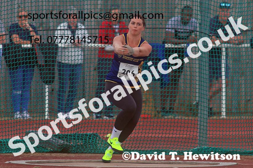 Senior Womens hammer, 2024 Northern Senior and Under-20s Track and Field Champs, Middlesbrough.  Photo: David T. Hewitson/Sports for All Pics